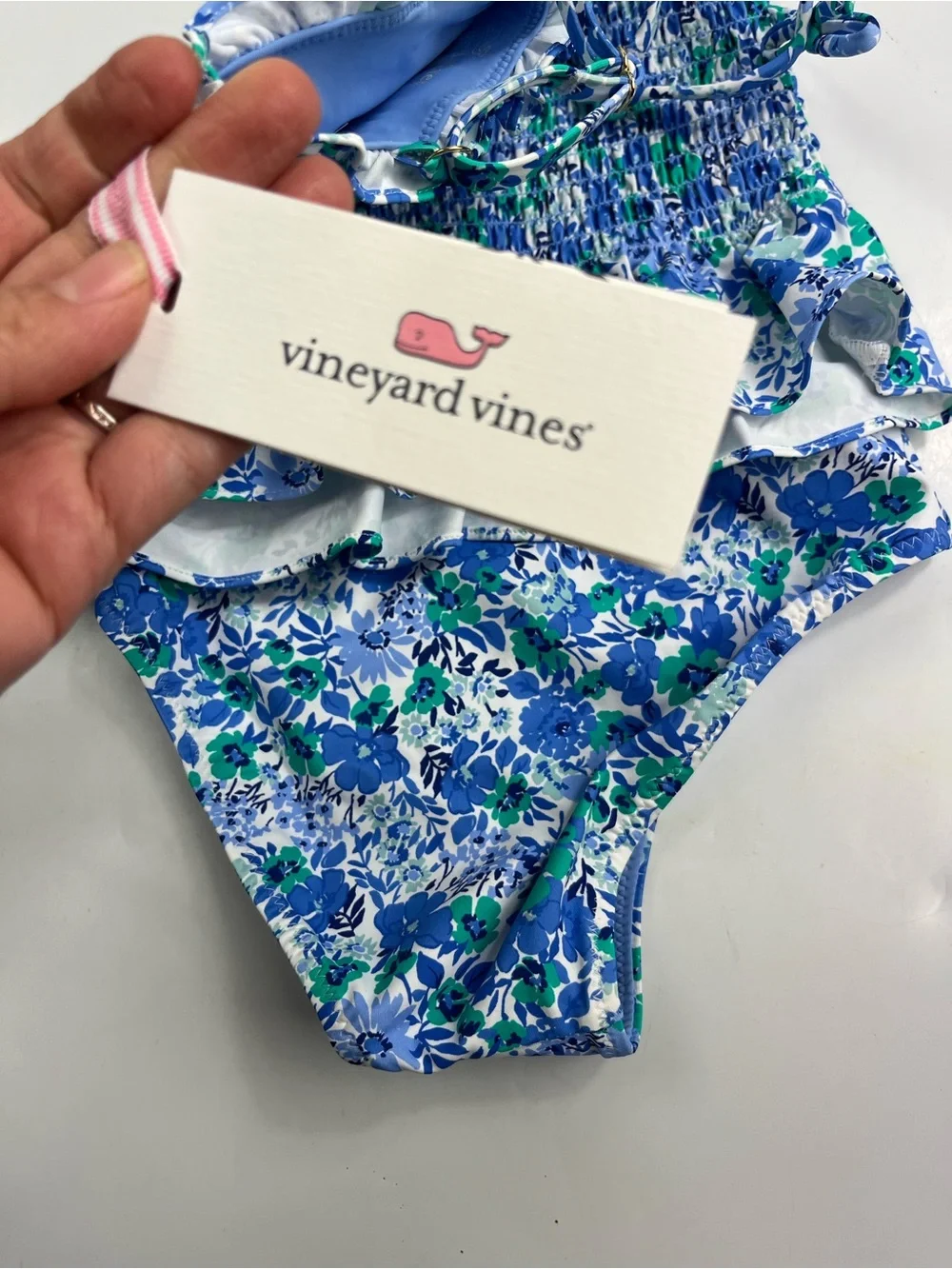 Vineyard Vines Girls Helen Floral Swimwear Two Piece Size 5